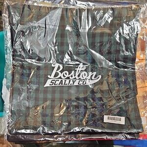 Boston Scally Co. Plaid Dust Bag - Green and Black